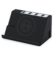 PD 20W +QC 3.0 Wireless Charging+6 Ports Multi-function Charger(UK Plug)