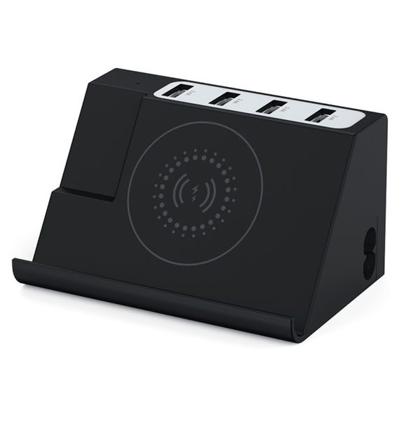 PD 20W +QC 3.0 Wireless Charging+6 Ports Multi-function Charger(UK Plug)