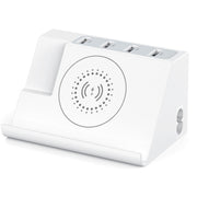 PD 20W +QC 3.0 Wireless Charging+6 Ports Multi-function Charger(EU Plug)
