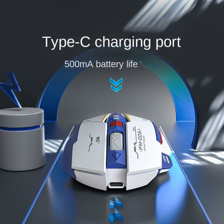 Inphic F9 Mecha Wireless Mouse Charging Office Game Mouse(Single Model 2.4G) - free shipping - PMC Jewellery - Order now!