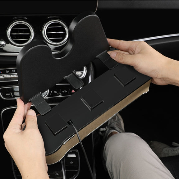 Car Seat Gap Storage Box Multifunctional Mobile Phone USB Charger, Color: QC3.0 Brown