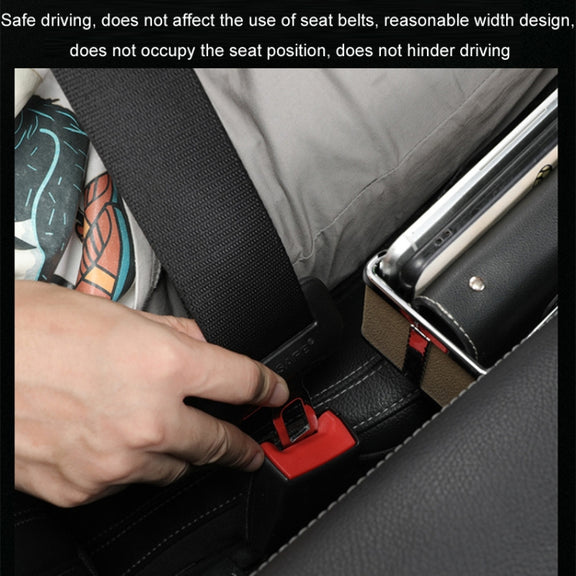 Car Seat Gap Storage Box Multifunctional Mobile Phone USB Charger, Color: QC3.0 Brown