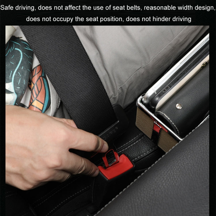 Car Seat Gap Storage Box Multifunctional Mobile Phone USB Charger, Color: QC3.0 Brown