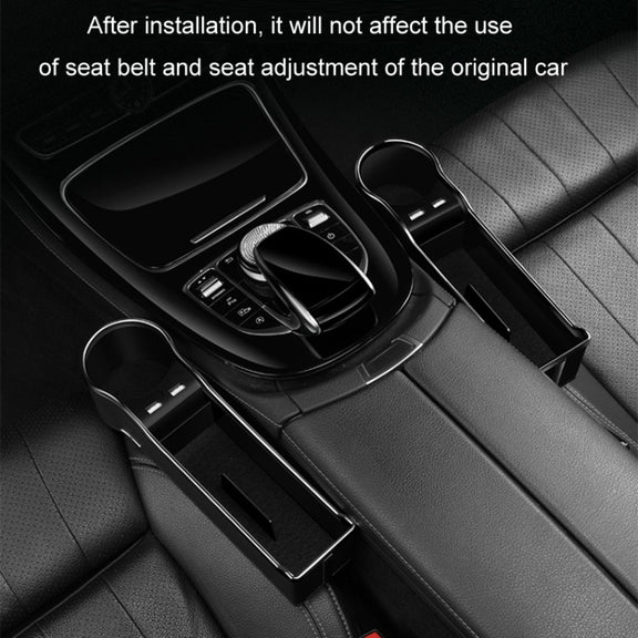 Car Seat Gap Storage Box Multifunctional Mobile Phone USB Charger, Color: QC3.0 Brown