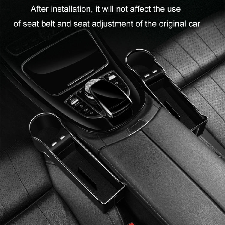 Car Seat Gap Storage Box Multifunctional Mobile Phone USB Charger, Color: QC3.0 Brown