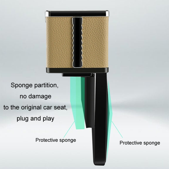 Car Seat Gap Storage Box Multifunctional Mobile Phone USB Charger, Color: QC3.0 Brown