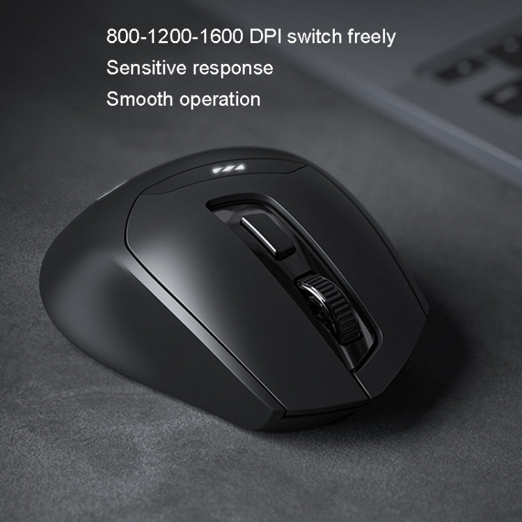 Inphic DR01 Bluetooth 3 Mode Wireless Mouse Charging Quiet Office Game Laptop Computer Home Use(Black) - free shipping - PMC Jewellery - Order now!