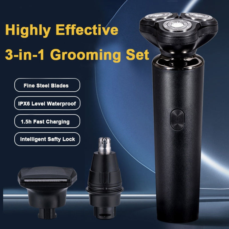 3-in-1 Multifunctional Razor Electric Shaver Nose Hair Sideburn Trimmer(English Neutral Version) - free shipping - PMC TechLife - Order now!
