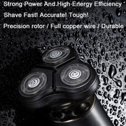 3-in-1 Multifunctional Razor Electric Shaver Nose Hair Sideburn Trimmer(English Neutral Version)