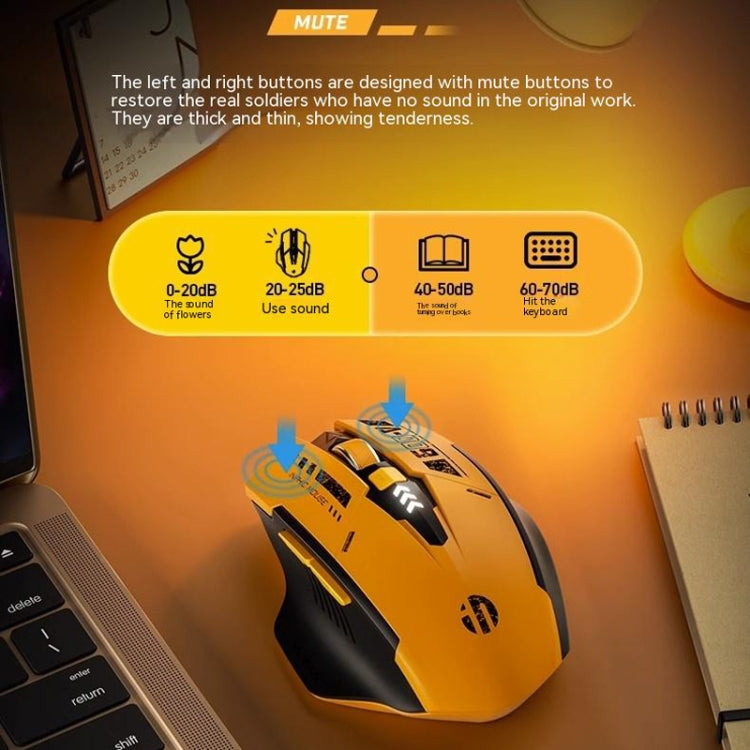 Inphic A9 Bluetooth 3 Mode Mouse Silent Charging Mechanical Feel Wireless Mouse - free shipping - PMC Jewellery - Order now!