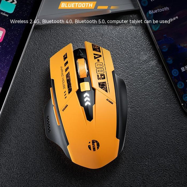 Inphic A9 Bluetooth 3 Mode Mouse Silent Charging Mechanical Feel Wireless Mouse - free shipping - PMC Jewellery - Order now!