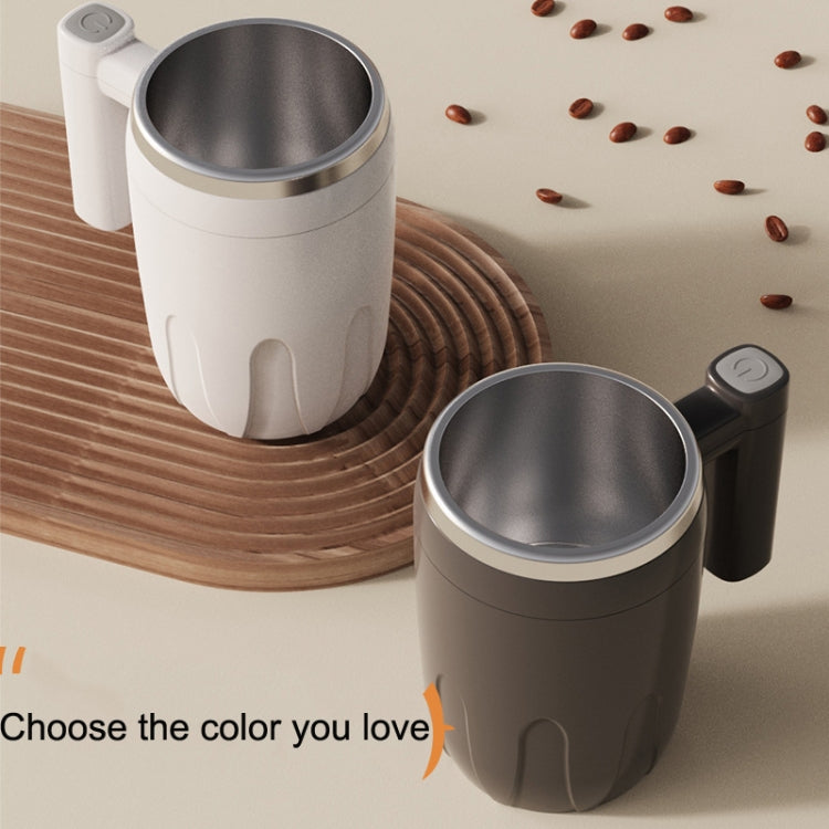 Automatic Stainless Steel Stirring Cup Portable Coffee Mug Magnetic Mug(Black)