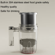 Automatic Stainless Steel Stirring Cup Portable Coffee Mug Magnetic Mug(Black)
