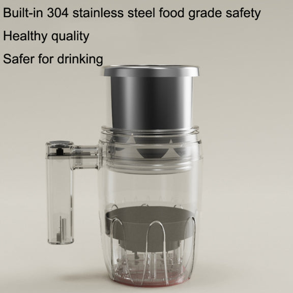 Automatic Stainless Steel Stirring Cup Portable Coffee Mug Magnetic Mug(Black)