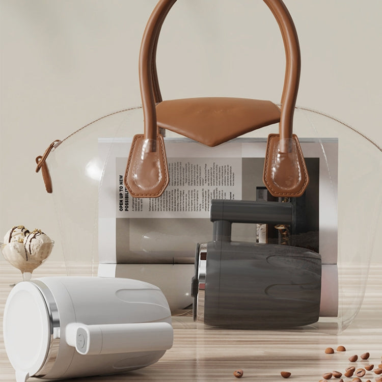 Automatic Stainless Steel Stirring Cup Portable Coffee Mug Magnetic Mug(White) - free shipping - PMC TechLife - Order now!