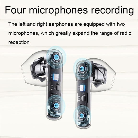 Havit ENC TWS Super Long Battery Life ENC Noise Reduction Wireless Bluetooth Earphones, Spec: S3 Pro (Gold White)