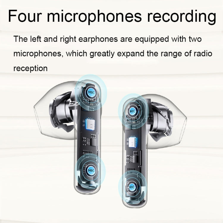 Havit ENC TWS Super Long Battery Life ENC Noise Reduction Wireless Bluetooth Earphones, Spec: S3 Pro (Gold White)
