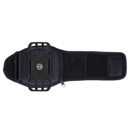 For 4.5-7 inch Phone Zipper Pocket Removable Rotating Arm Belt Bag Running Riding Phone Case(4 Claw Black) - Other by PMC Jewellery | Online Shopping South Africa | PMC Jewellery | Buy Now Pay Later Mobicred