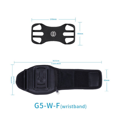 For 4.5-7 inch Phone Zipper Pocket Removable Rotating Arm Belt Bag Running Riding Phone Case(4 Claw Black) - Other by PMC Jewellery | Online Shopping South Africa | PMC Jewellery | Buy Now Pay Later Mobicred