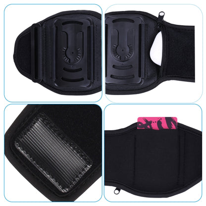 For 4.5-7 inch Phone Zipper Pocket Removable Rotating Arm Belt Bag Running Riding Phone Case(4 Claw Black) - Other by PMC Jewellery | Online Shopping South Africa | PMC Jewellery | Buy Now Pay Later Mobicred