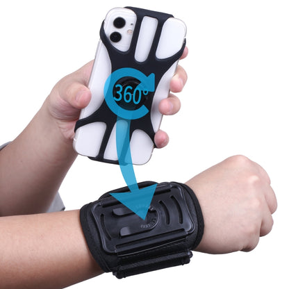 For 4.5-7 inch Phone Zipper Pocket Removable Rotating Arm Belt Bag Running Riding Phone Case(4 Claw Black) - Other by PMC Jewellery | Online Shopping South Africa | PMC Jewellery | Buy Now Pay Later Mobicred