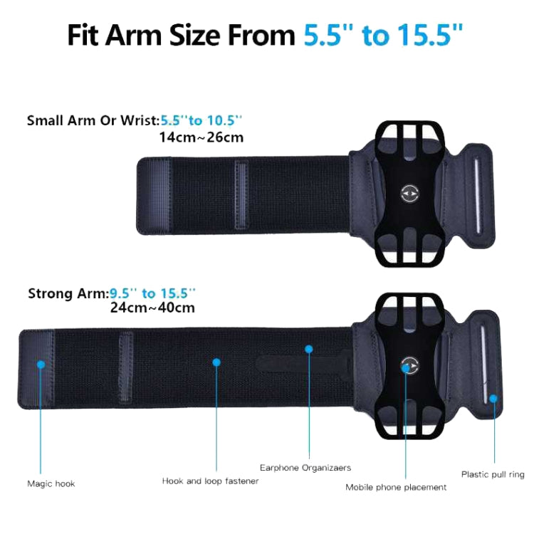 For 4.5-7 inch Phone Sports Removable Bag, Style: Armband(Blue) - Other by PMC Jewellery | Online Shopping South Africa | PMC Jewellery | Buy Now Pay Later Mobicred