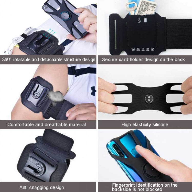 For 4.5-7 inch Phone Sports Removable Bag, Style: Armband(Blue) - Other by PMC Jewellery | Online Shopping South Africa | PMC Jewellery | Buy Now Pay Later Mobicred