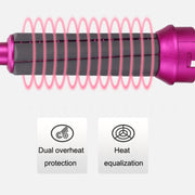 5 In 1 Hot Air Comb Automatic Curling Iron Curling & Straightening Hair Styling Comb Hair Dryer, Power: UK Plug