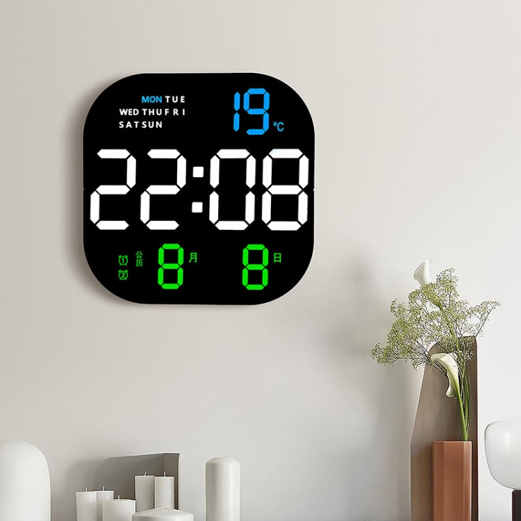 6633 LED Screen Digital Display Timing Desktop Alarm Clock Living Room Hanging Clock(Blue White Green) - Wall Clock by PMc TechLife | Online Shopping South Africa | PMc TechLife | Buy Now Pay Later Mobicred