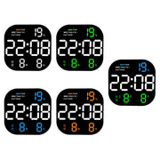 6633 LED Screen Digital Display Timing Desktop Alarm Clock Living Room Hanging Clock(Orange Light)