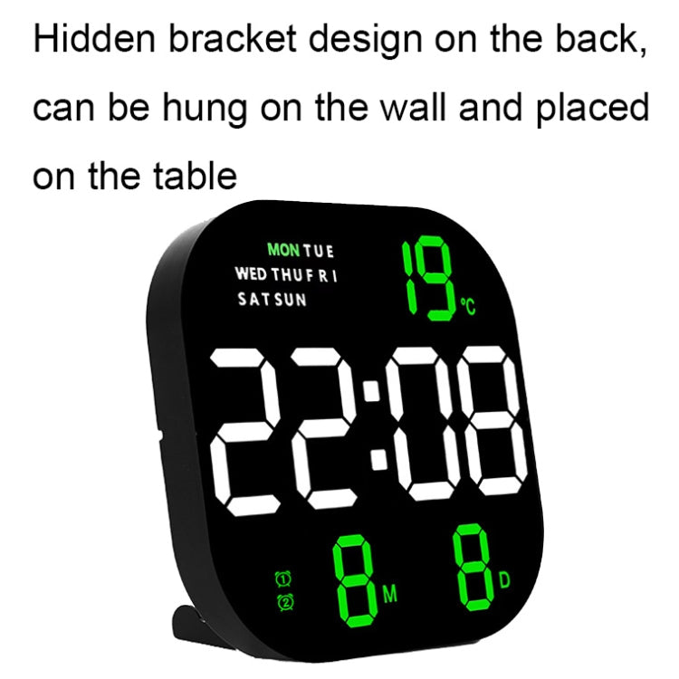 6633 LED Screen Digital Display Timing Desktop Alarm Clock Living Room Hanging Clock(White Light) - Wall Clock by PMc TechLife | Online Shopping South Africa | PMc TechLife | Buy Now Pay Later Mobicred