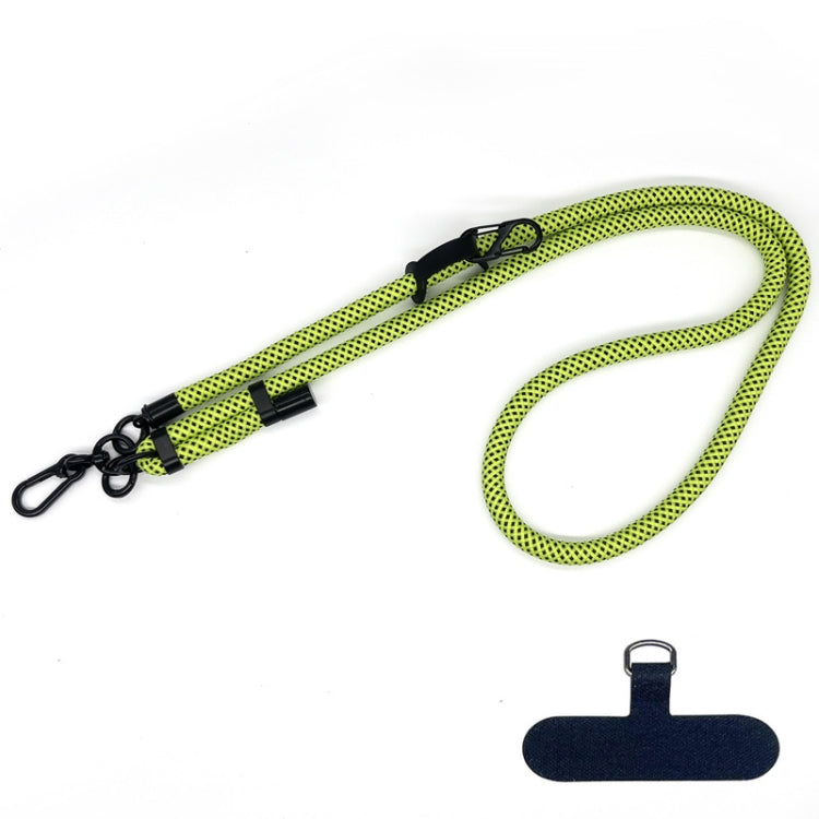 10mm Thick Rope Mobile Phone Anti-Lost Adjustable Lanyard Spacer(Green Black Plaid) - Lanyards & Wrist Straps by PMc TechLife | Online Shopping South Africa | PMc TechLife | Buy Now Pay Later Mobicred