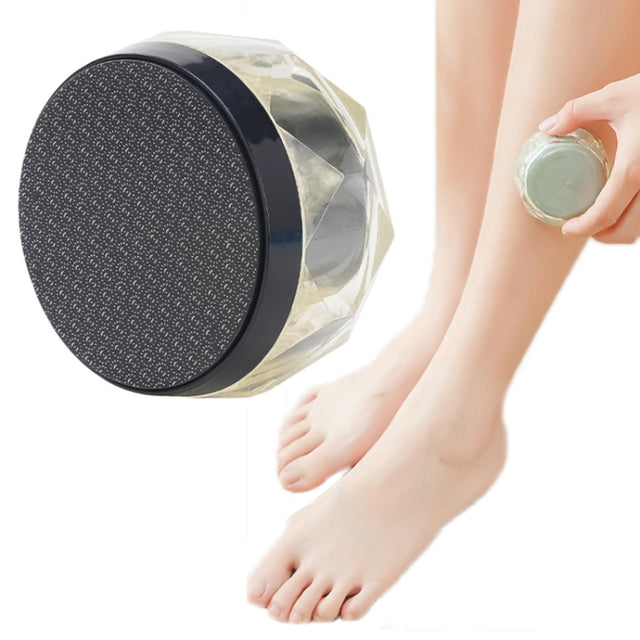 2 in 1 Double-sided Foot Grinder Crystal Glass Manual Epilator(Black)