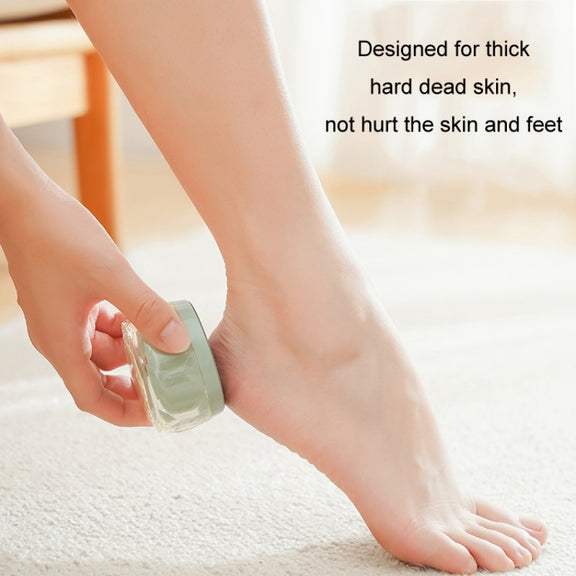 2 in 1 Double-sided Foot Grinder Crystal Glass Manual Epilator(Pink)