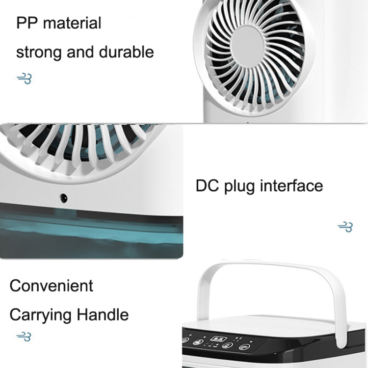 Desktop Mini Cold Air Fan Home Humidifier Dual Spray Air Conditioning Fan Without Plug