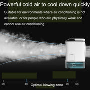 Desktop Mini Cold Air Fan Home Humidifier Dual Spray Air Conditioning Fan Without Plug