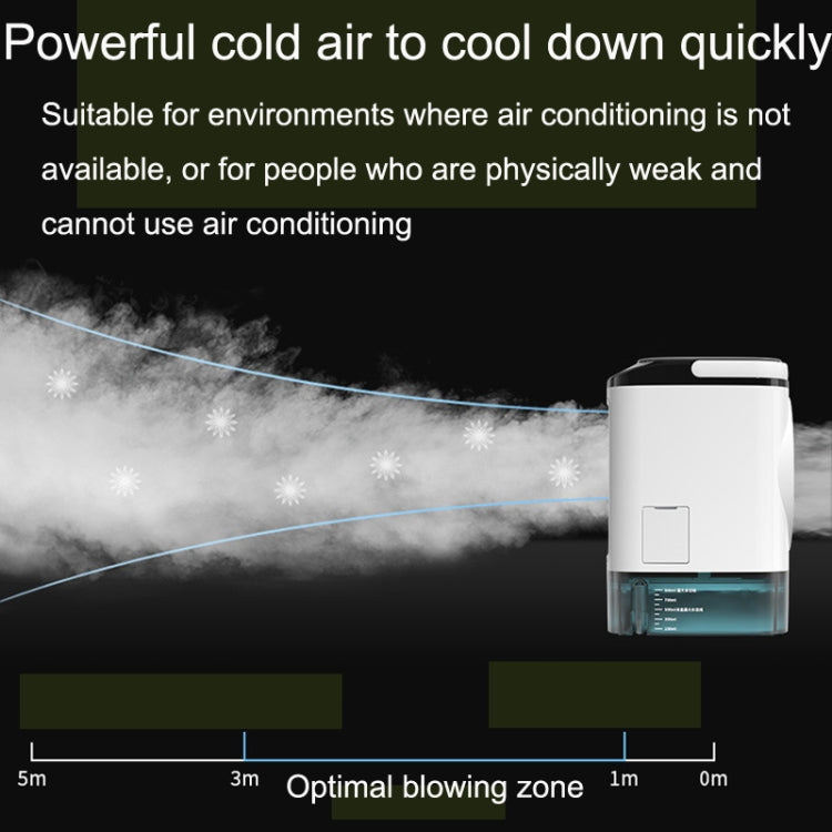 Desktop Mini Cold Air Fan Home Humidifier Dual Spray Air Conditioning Fan Without Plug
