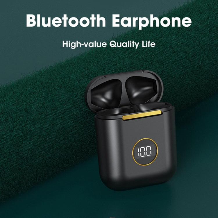 X1 TWS  LED Digital Display Wireless Noise Reduction Sport Bluetooth Headphone(Green)