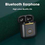 X1 TWS  LED Digital Display Wireless Noise Reduction Sport Bluetooth Headphone(Purple)