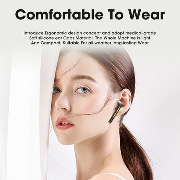 X1 TWS  LED Digital Display Wireless Noise Reduction Sport Bluetooth Headphone(Blue)