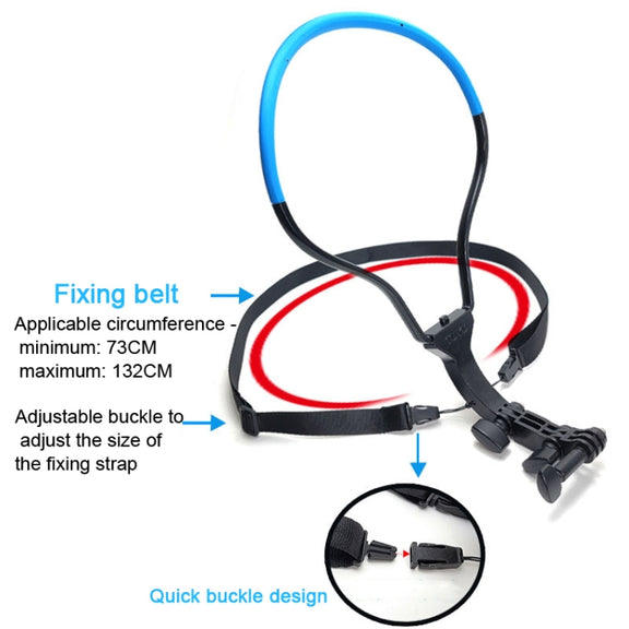 TUYU Camera Neck Holder Mobile Phone Chest Strap Mount  For Video Shooting//POV, Spec: With Phone Clip (Black)