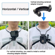 TUYU Camera Neck Holder Mobile Phone Chest Strap Mount  For Video Shooting//POV, Spec: With Phone Clip (Black)