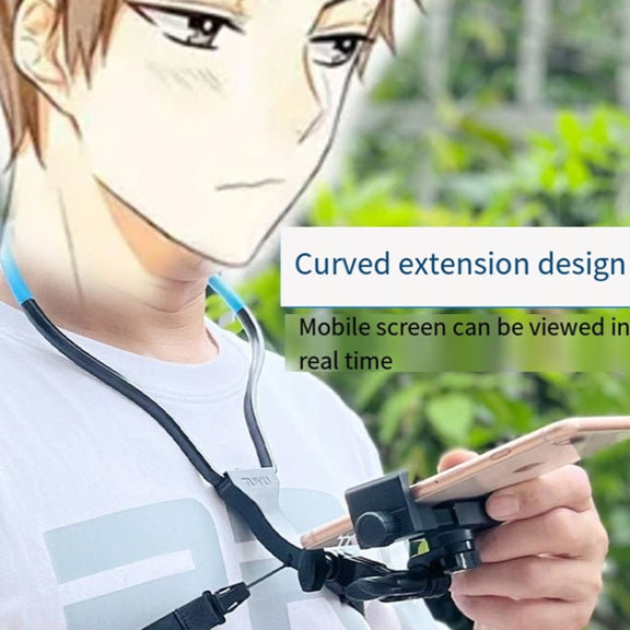 TUYU Camera Neck Holder Mobile Phone Chest Strap Mount  For Video Shooting//POV, Spec: With Phone Clip (Black)