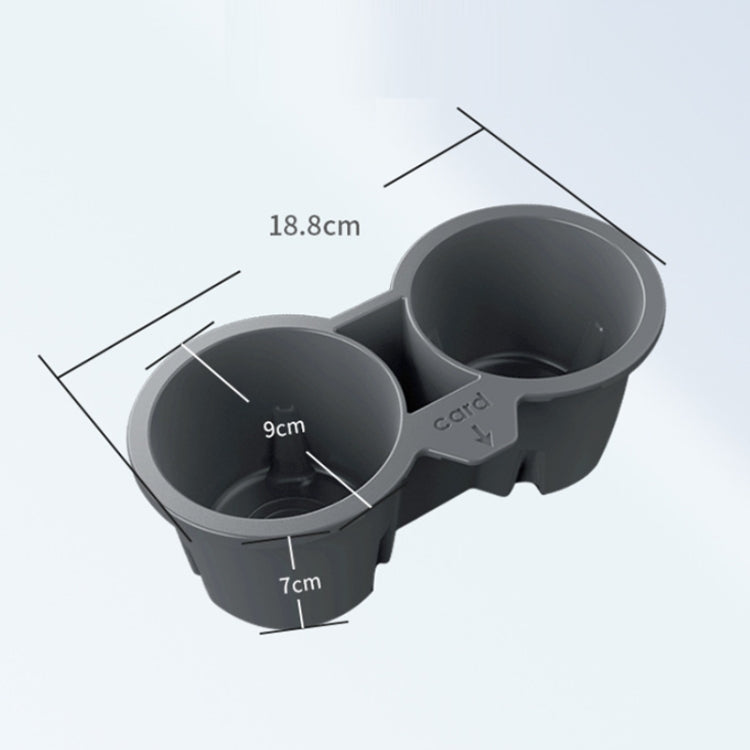 For Tesla Model3/Y Central Control Storage Silicone Cup Stopper(Black)