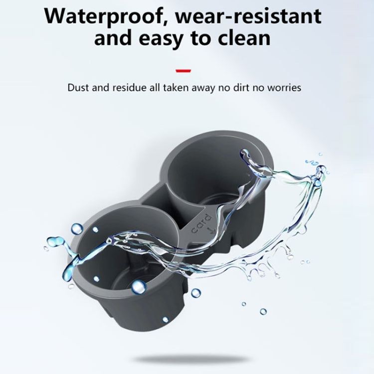 For Tesla Model3/Y Central Control Storage Silicone Cup Stopper(Grey) - Car Drink Holders by PMC TechLife | Online Shopping South Africa | PMC TechLife | Buy Now Pay Later Mobicred