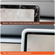 For Tesla Model3/Y Screen Bumper Protective Cover Silicone Frame(Black)