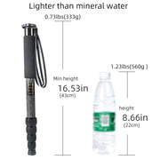 BEXIN P285C Carbon Fiber DSLR Camera Monopod Mountaineering Stick Photography Selfie Holder