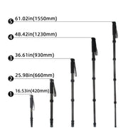 BEXIN P285C Carbon Fiber DSLR Camera Monopod Mountaineering Stick Photography Selfie Holder