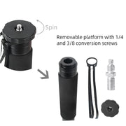 BEXIN P285C Carbon Fiber DSLR Camera Monopod Mountaineering Stick Photography Selfie Holder