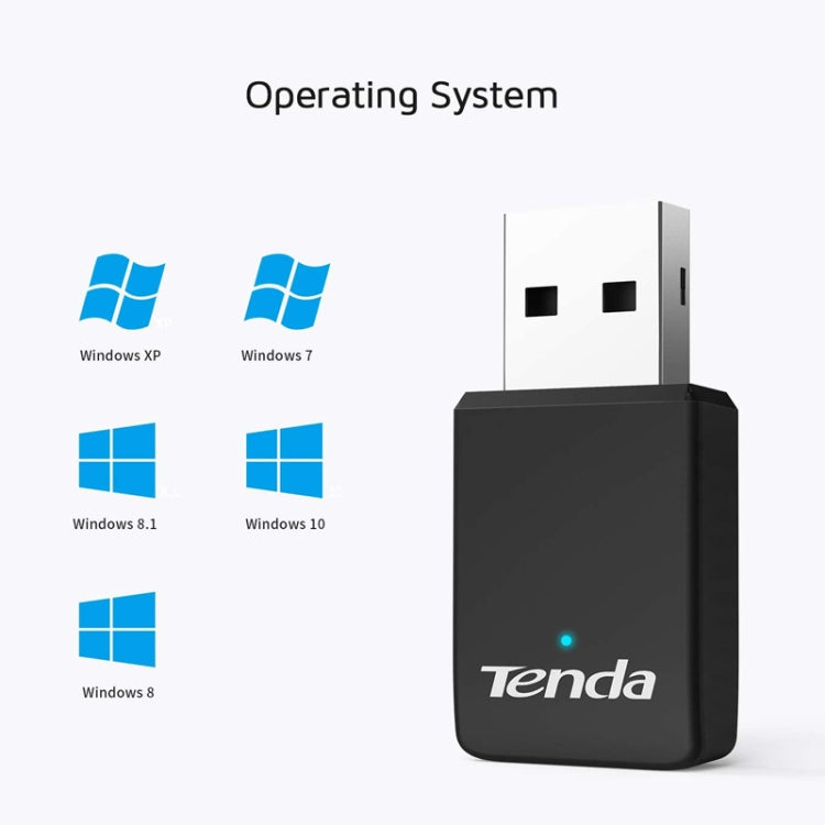 Tenda U9 650Mbs Drive-Free USB Wireless Network Card 5G Dual Band Desktop Laptop WiFi Receiver - free shipping - PMC TechLife - Order now!